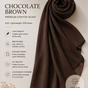 Espresso Premium Chiffon Hijab USA