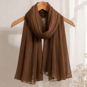Deep Caramel Tan premium chiffon hijab USA